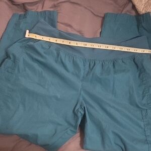 Buttersoft Large Petite Carribean Blue Scrub Pants